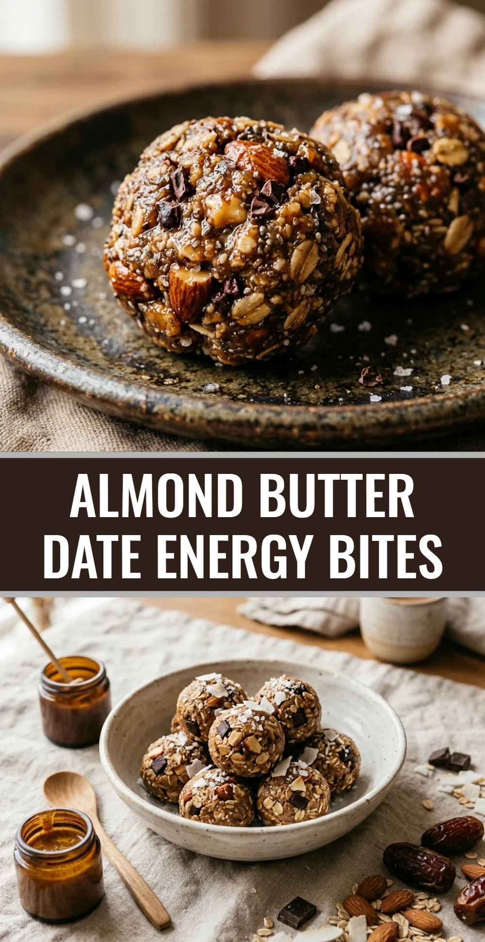 Almond Butter Date Energy Bites