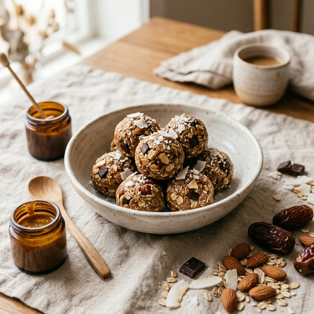 Almond Butter Date Energy Bites