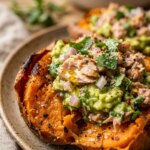 Avocado Tuna Stuffed Sweet Potatoes