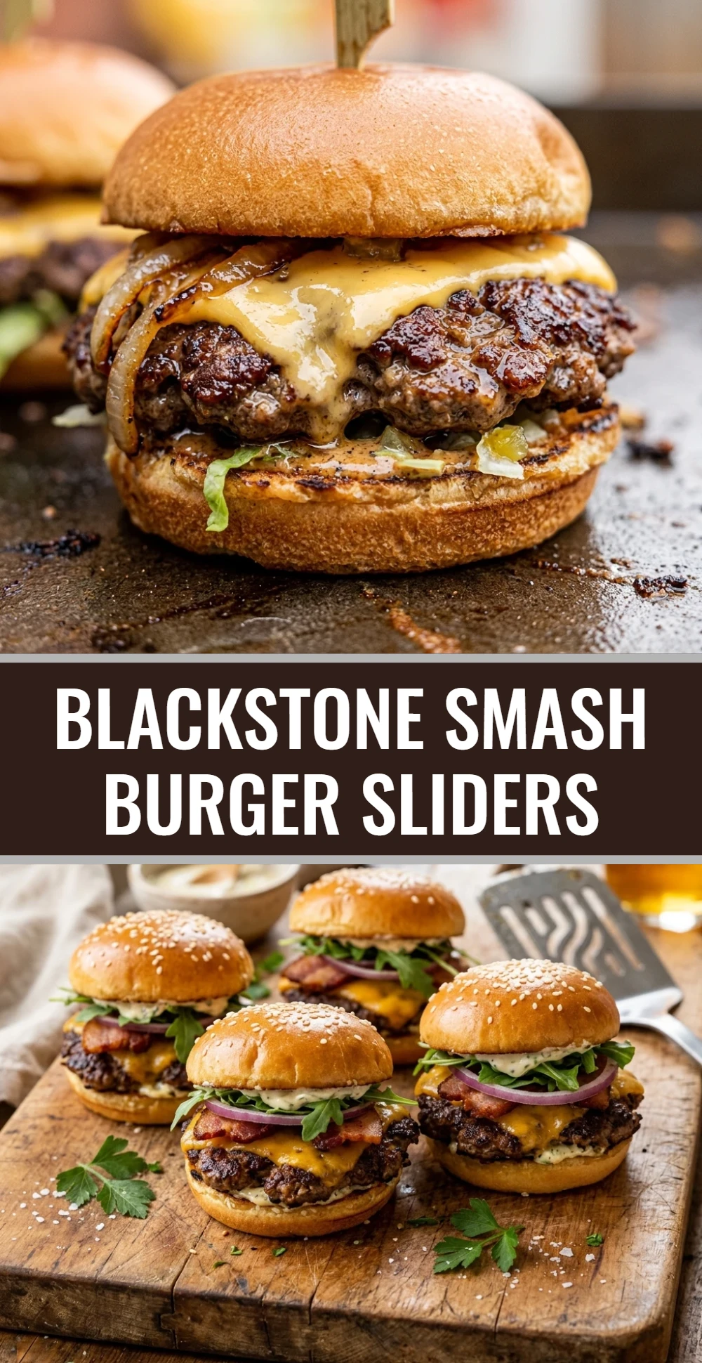 Blackstone Smash Burger Sliders
