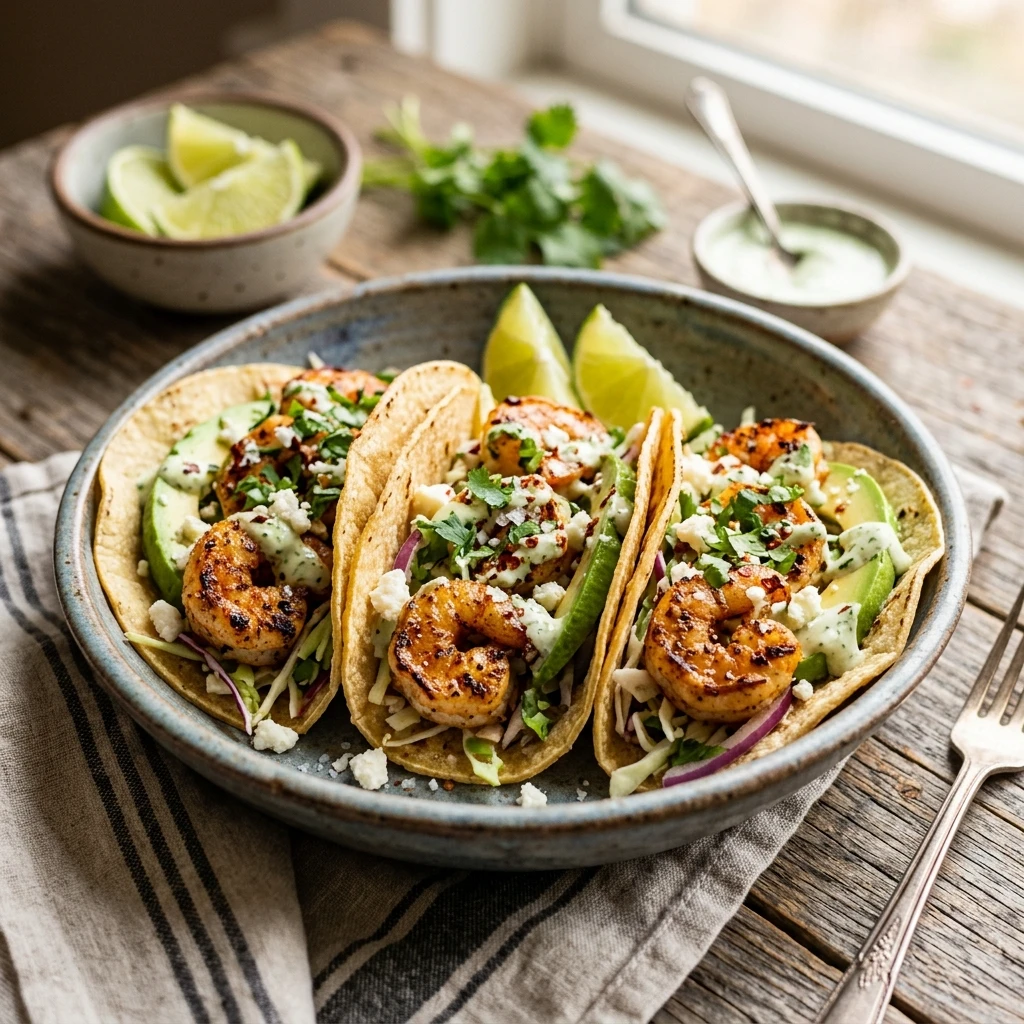 Chili Lime Grilled Shrimp Tacos