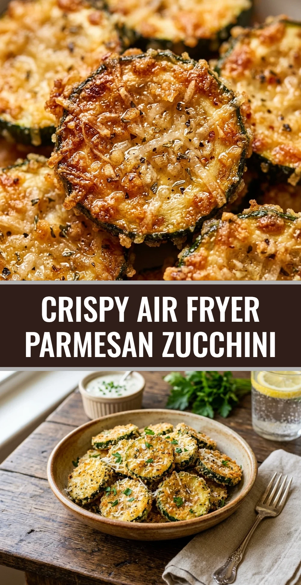 Crispy Air Fryer Parmesan Zucchini