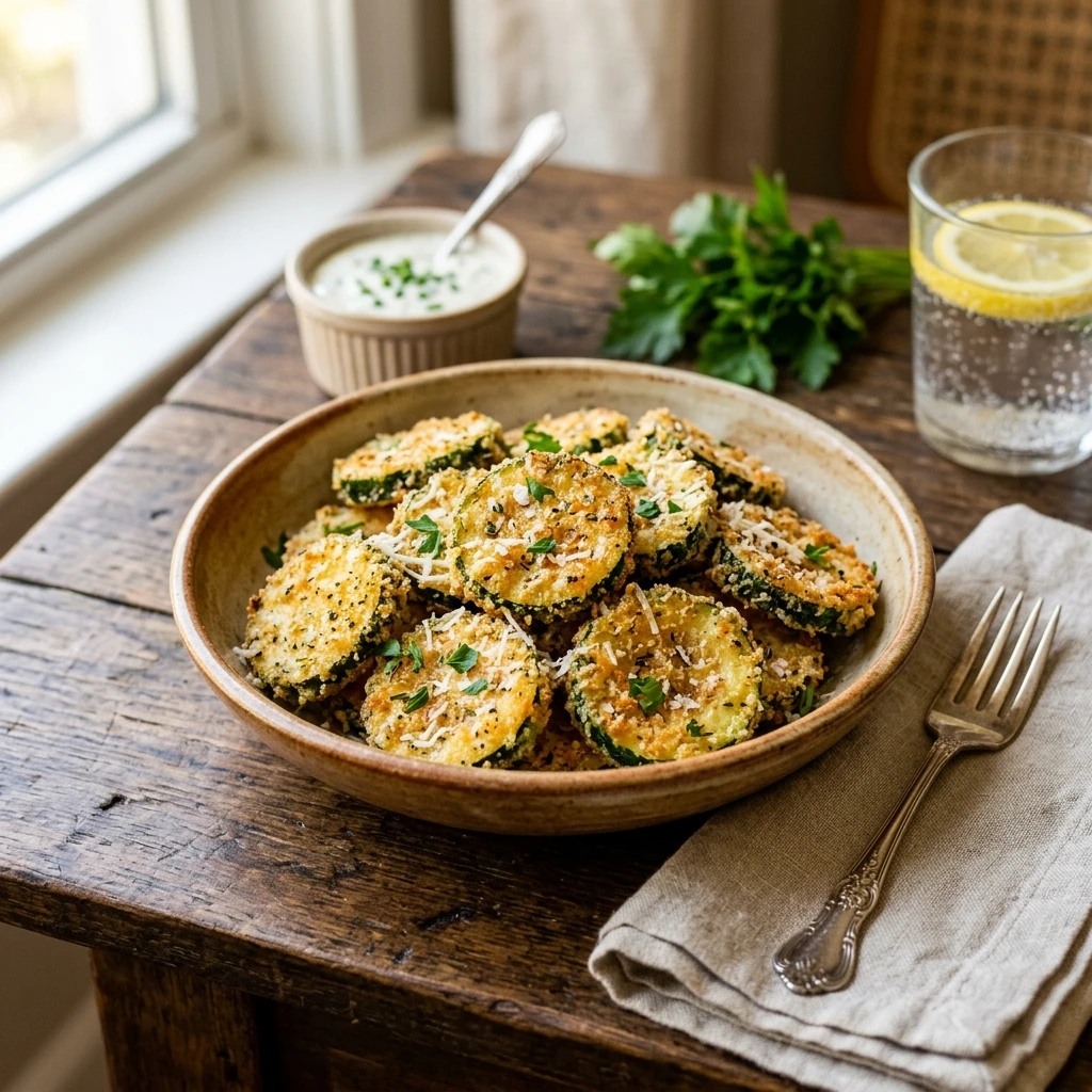 Crispy Air Fryer Parmesan Zucchini