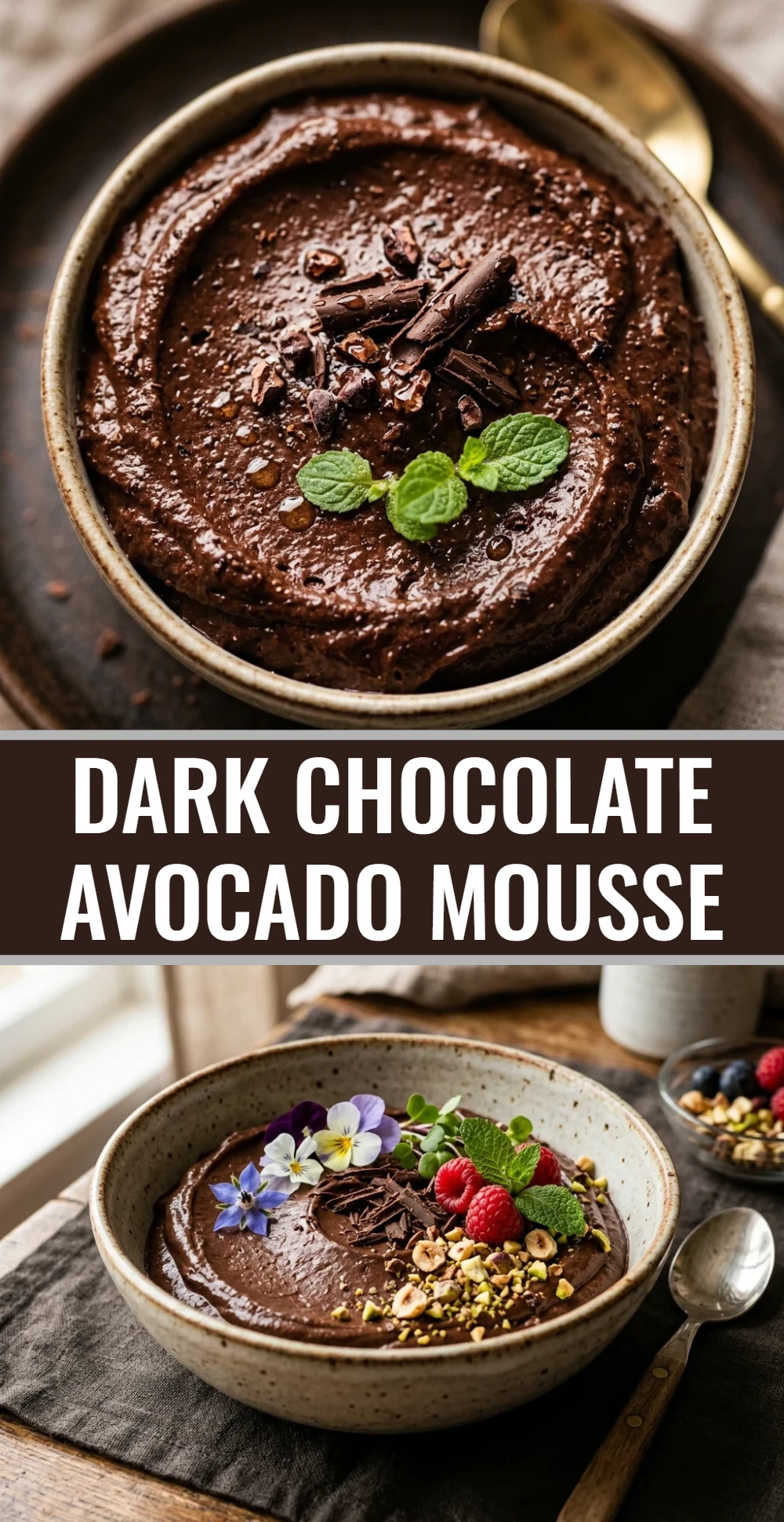 Dark Chocolate Avocado Mousse