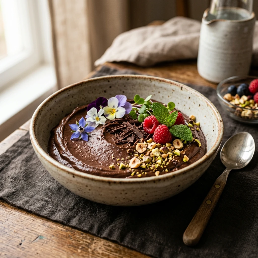Dark Chocolate Avocado Mousse