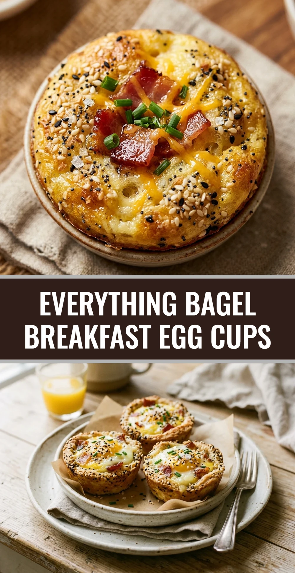 Everything Bagel Breakfast Egg Cups