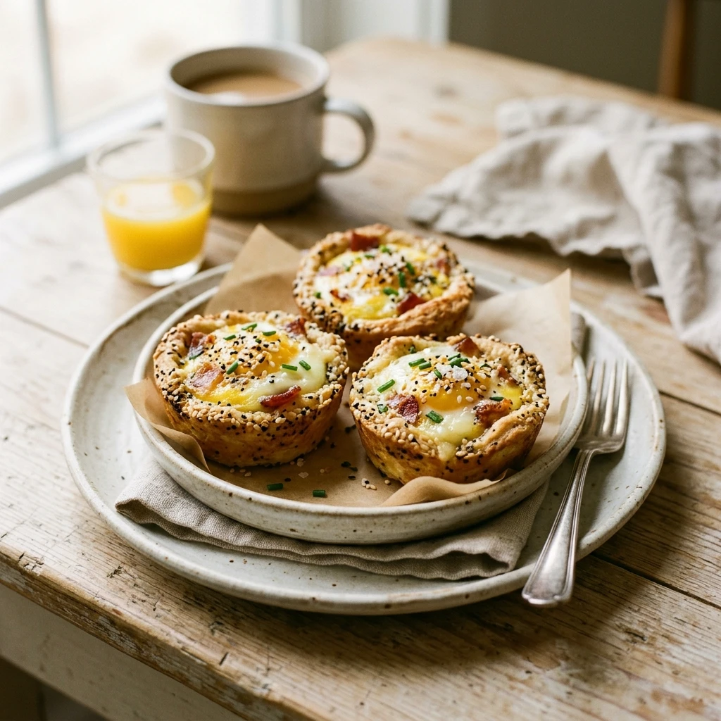 Everything Bagel Breakfast Egg Cups