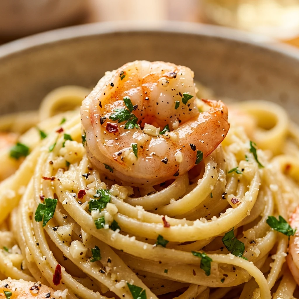 Garlic Butter Shrimp Scampi Pasta