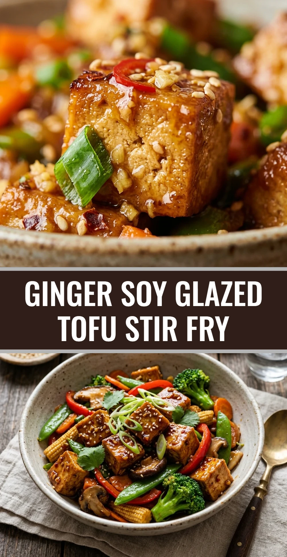 Ginger Soy Glazed Tofu Stir Fry