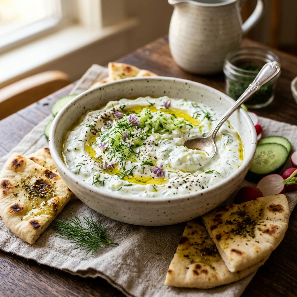 Greek Yogurt Cucumber Dill Dip