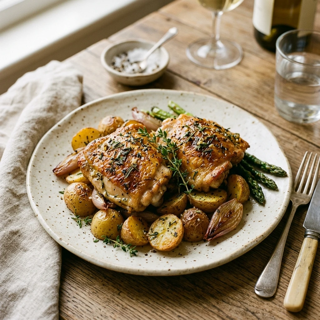 Herb Roasted Chicken Thighs