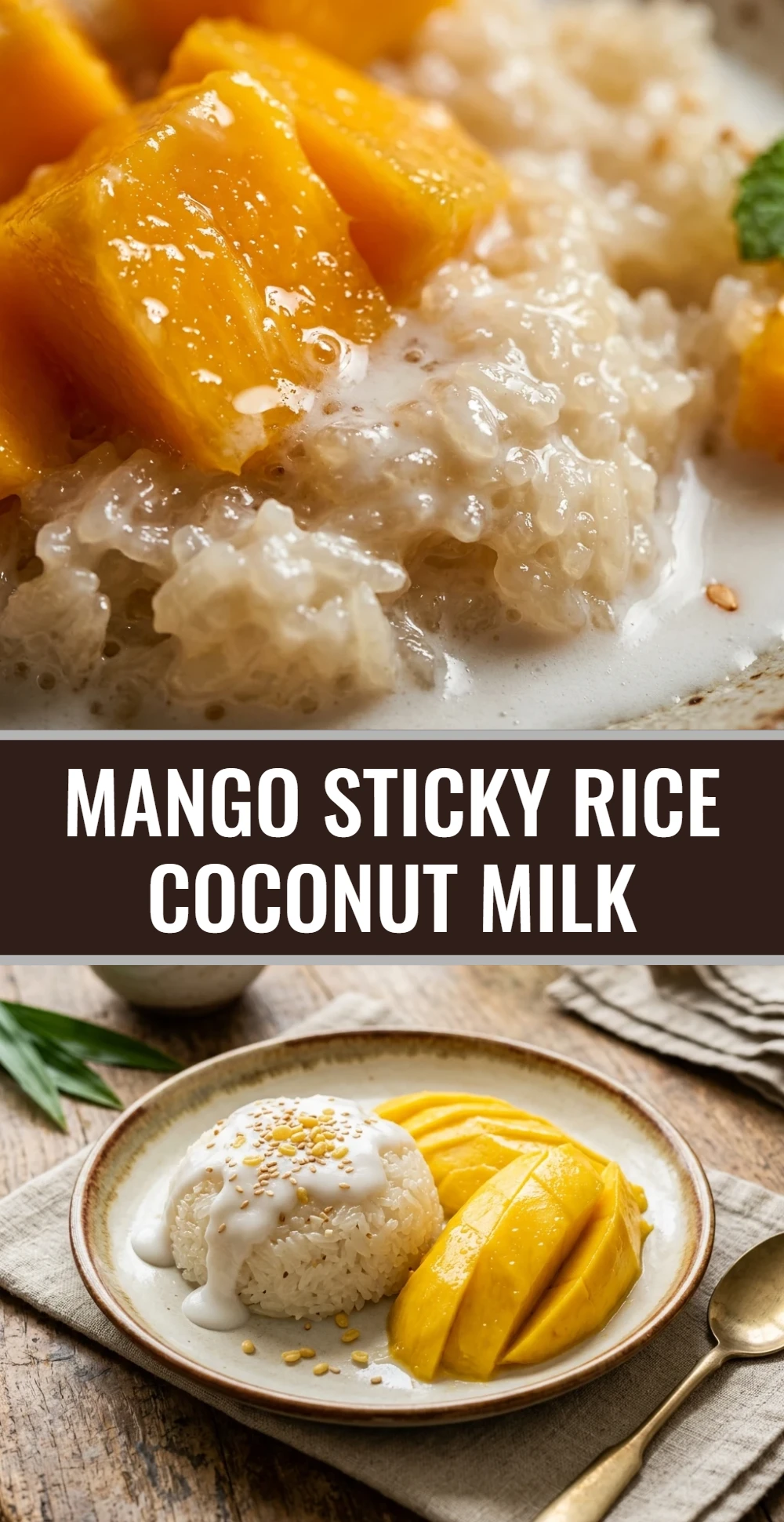 Mango Sticky Rice Coconut Milk