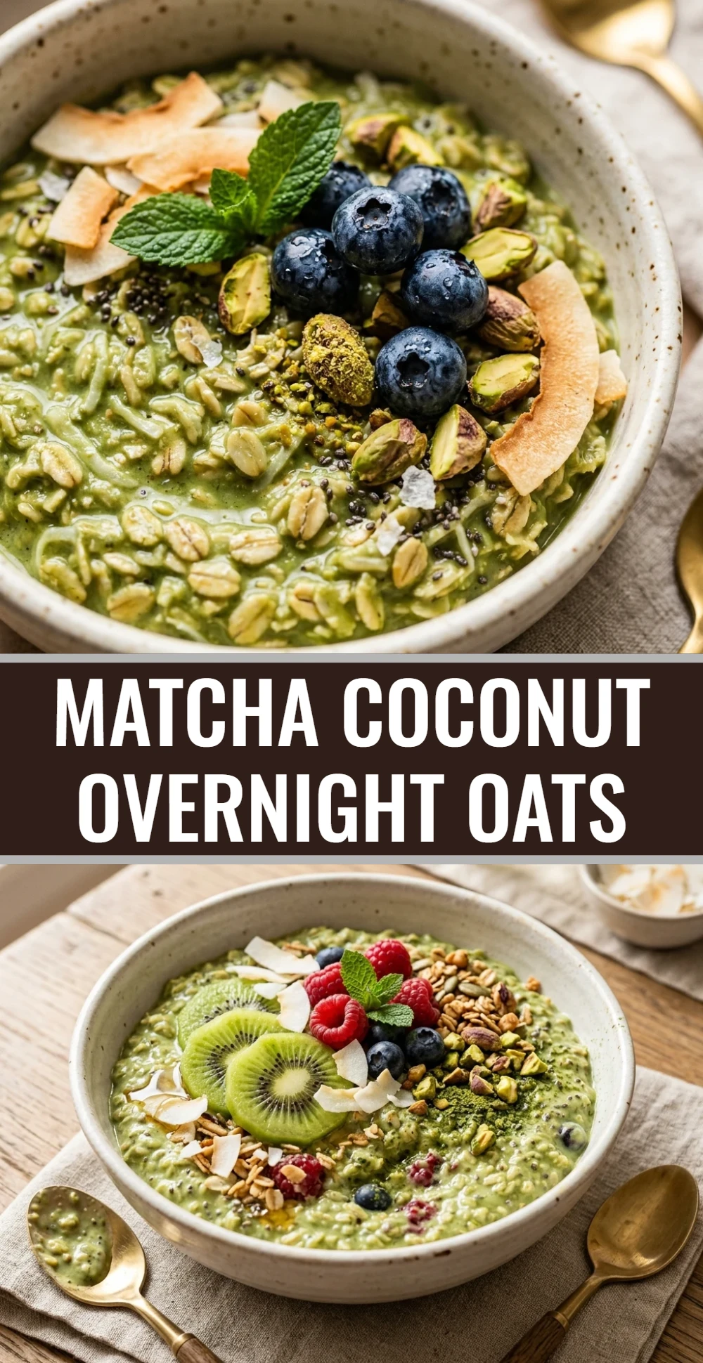 Matcha Coconut Overnight Oats