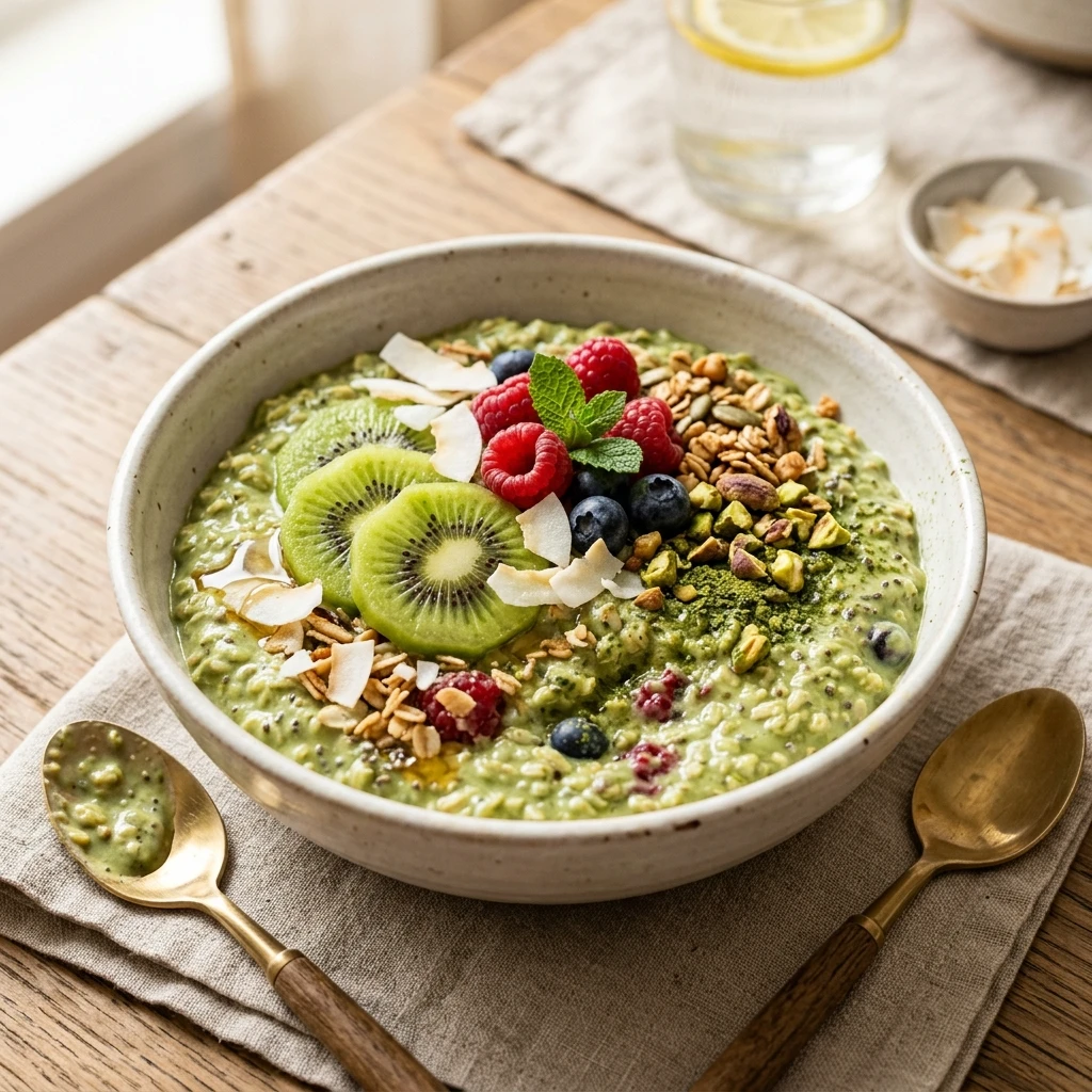 Matcha Coconut Overnight Oats