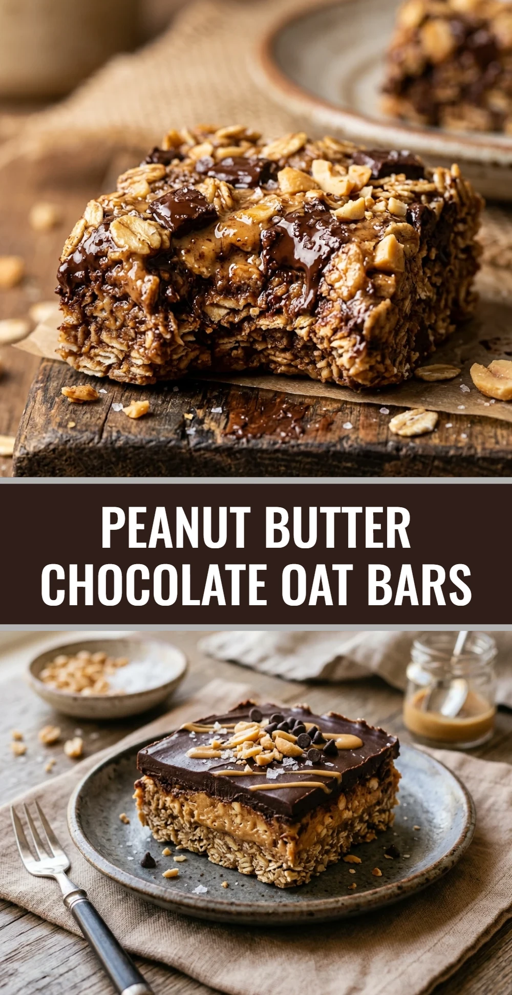 Peanut Butter Chocolate Oat Bars