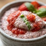 Strawberry Basil Chia Pudding