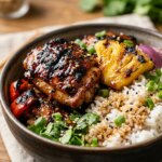 Teriyaki Pineapple Grilled Chicken Bowls