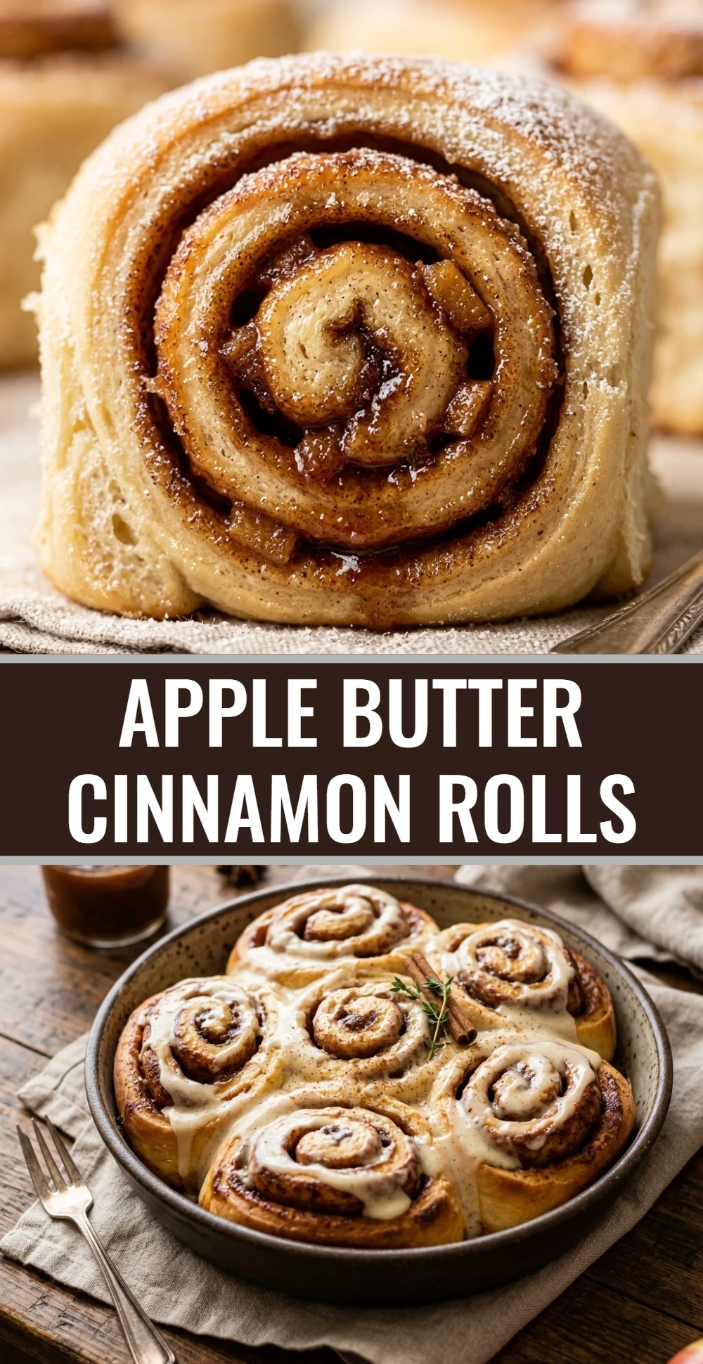 Apple Butter Cinnamon Rolls