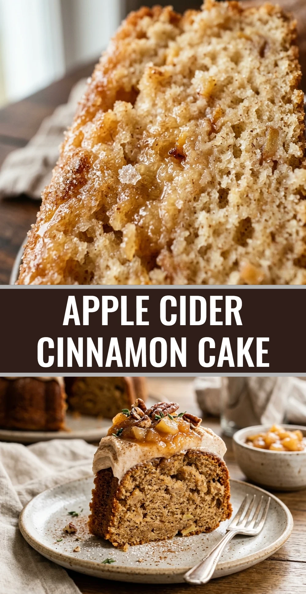 Apple Cider Cinnamon Cake