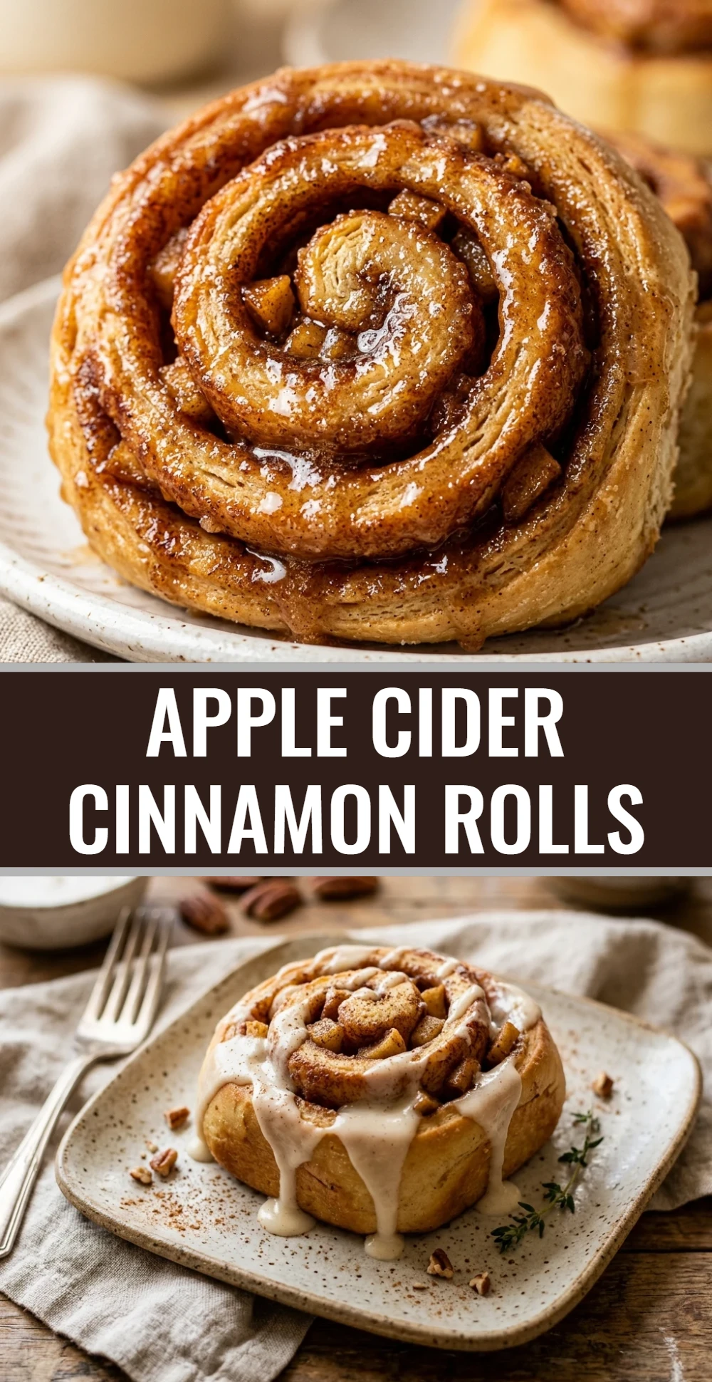 Apple Cider Cinnamon Rolls