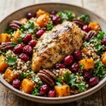 Autumn Chicken Cranberry Quinoa Salad