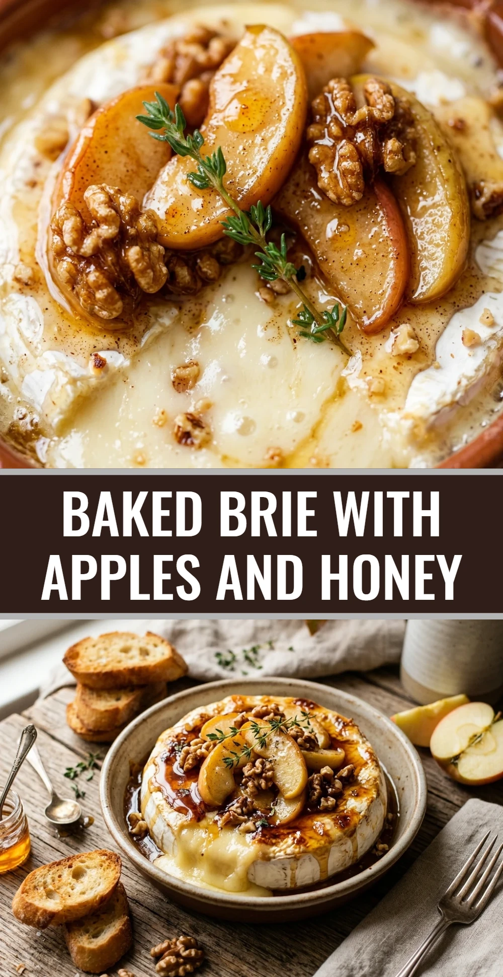 Baked Brie With Apples And Honey