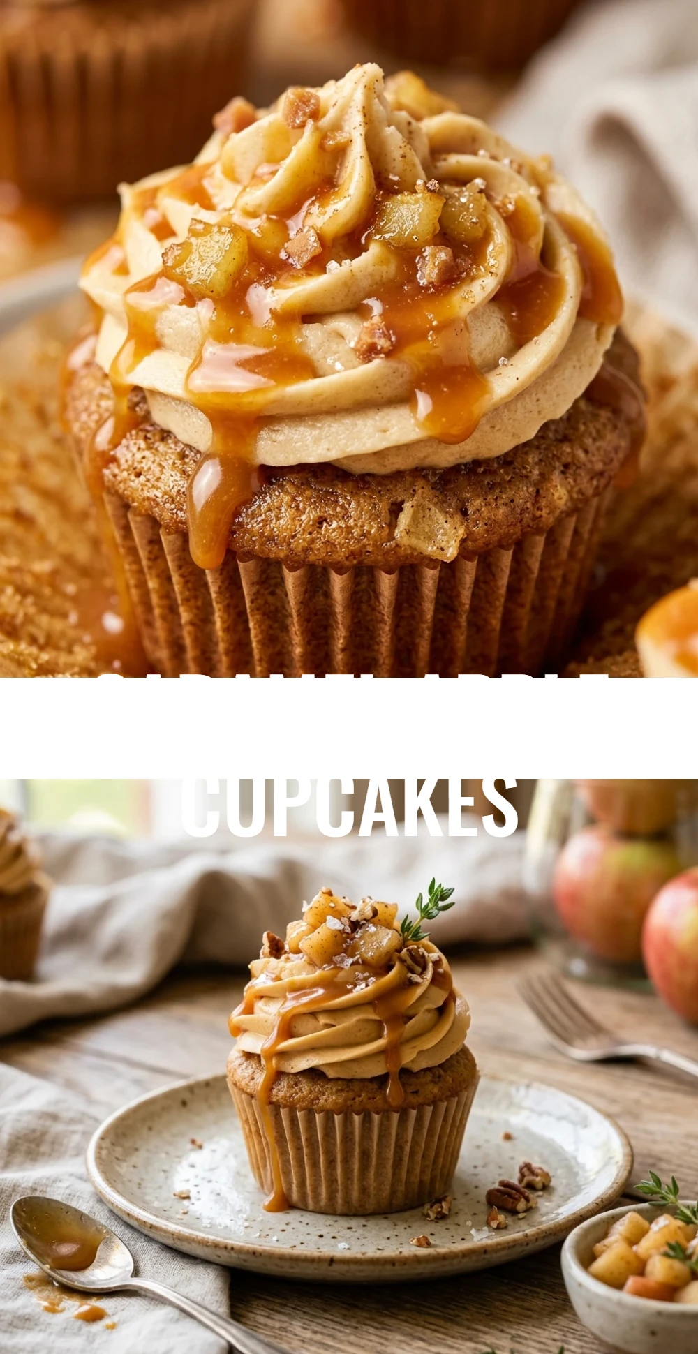 Caramel Apple Cupcakes