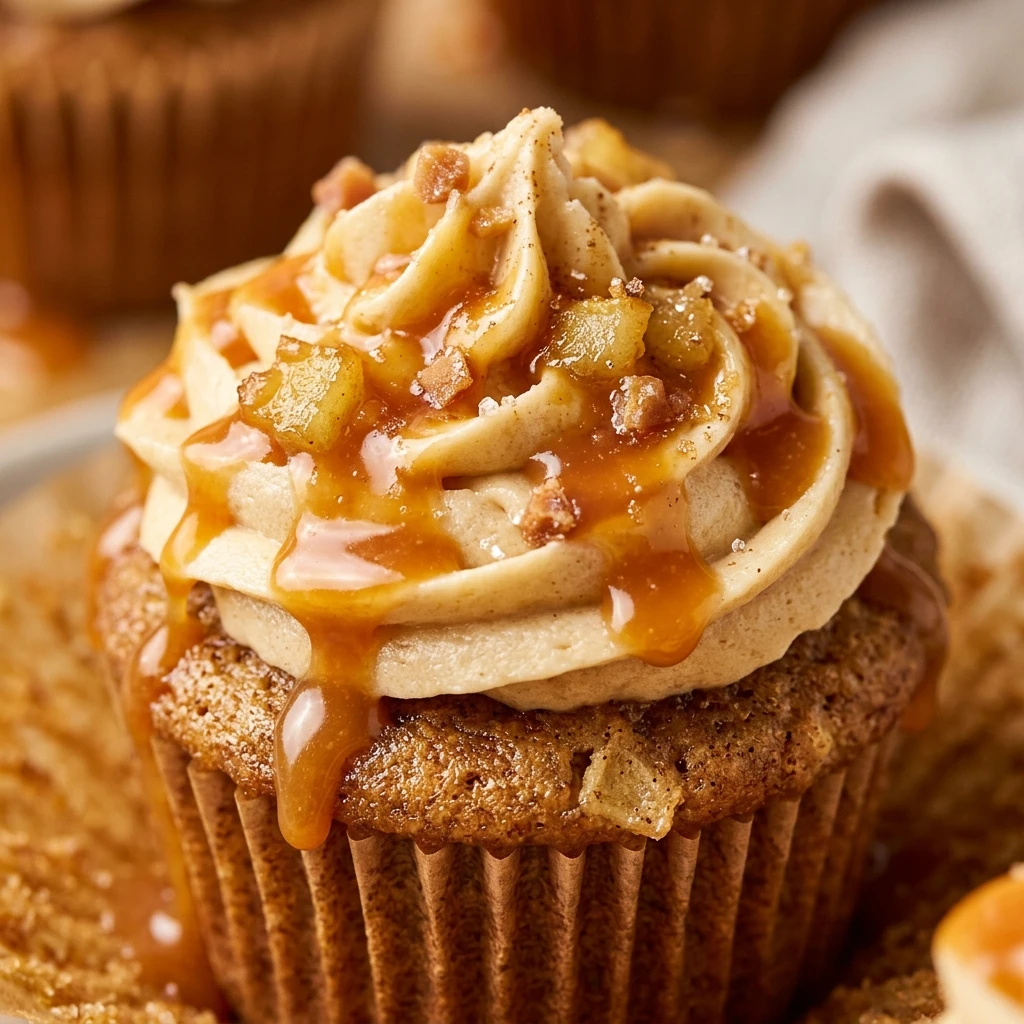 Caramel Apple Cupcakes