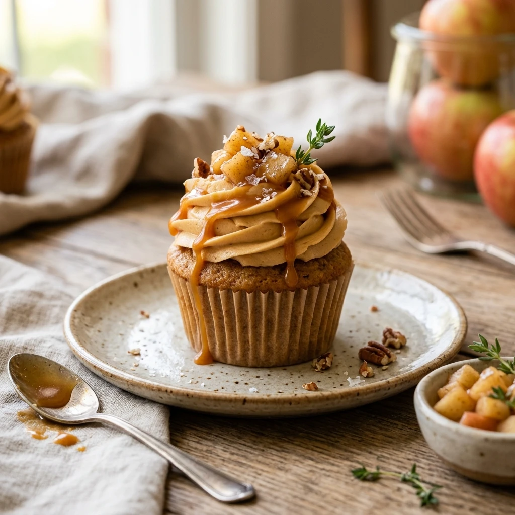 Caramel Apple Cupcakes
