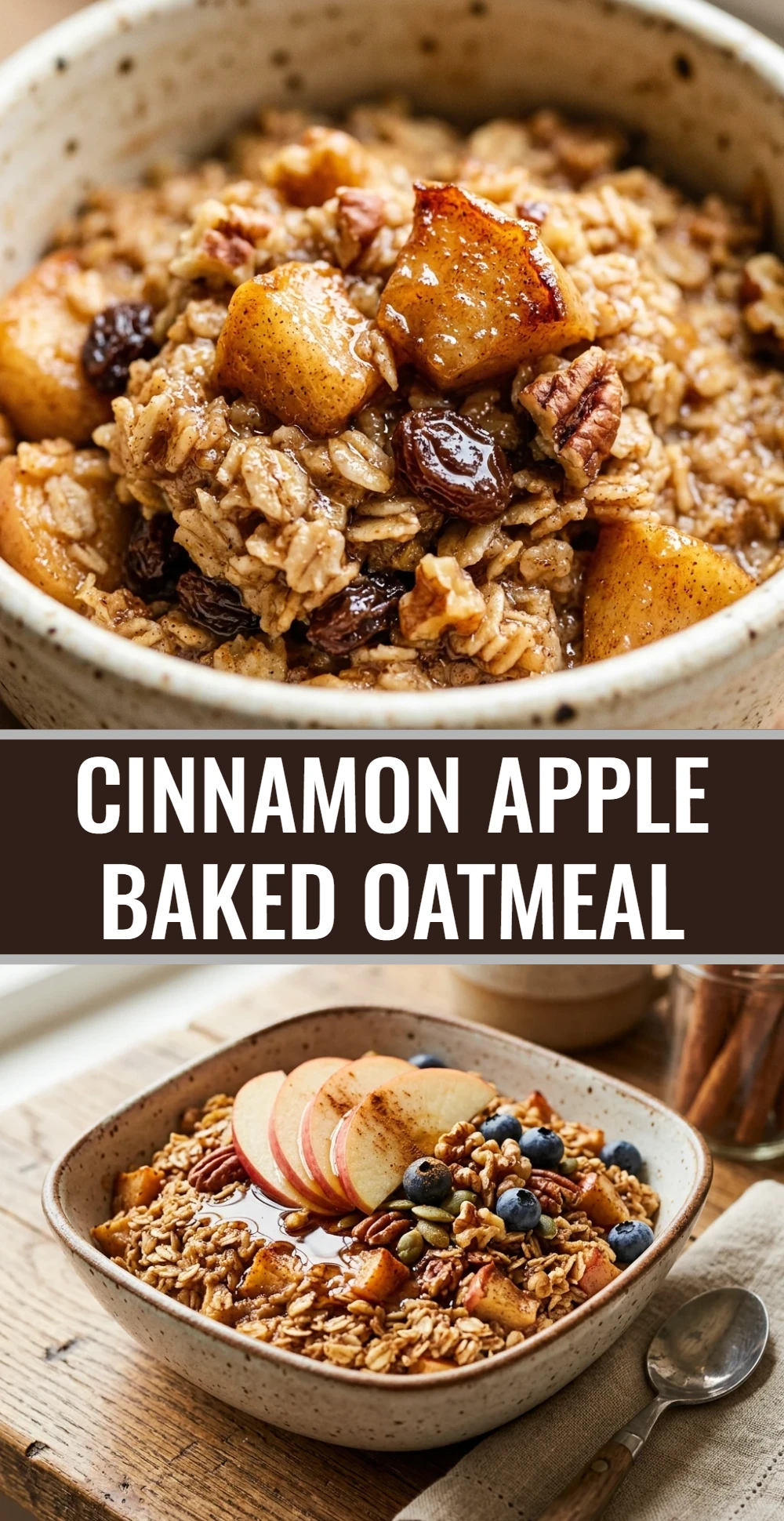 Cinnamon Apple Baked Oatmeal
