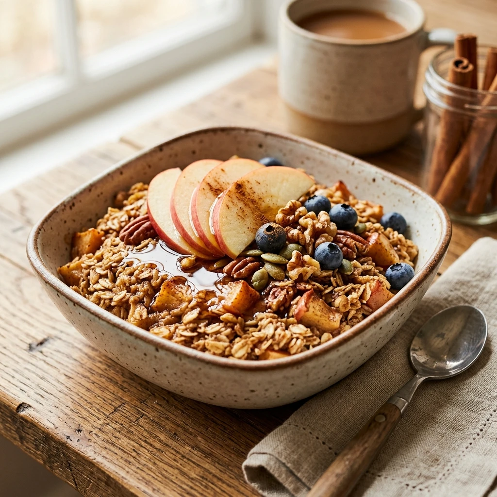 Cinnamon Apple Baked Oatmeal