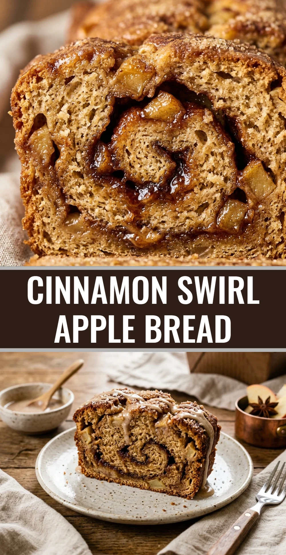 Cinnamon Swirl Apple Bread