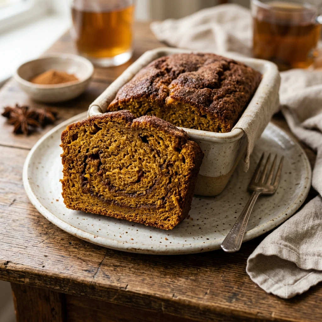 Cinnamon Swirl Pumpkin Bread