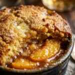 Cornbread Peach Cobbler