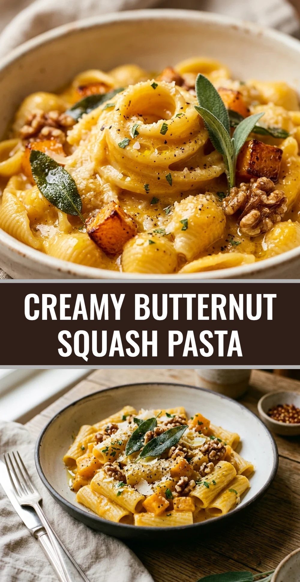Creamy Butternut Squash Pasta