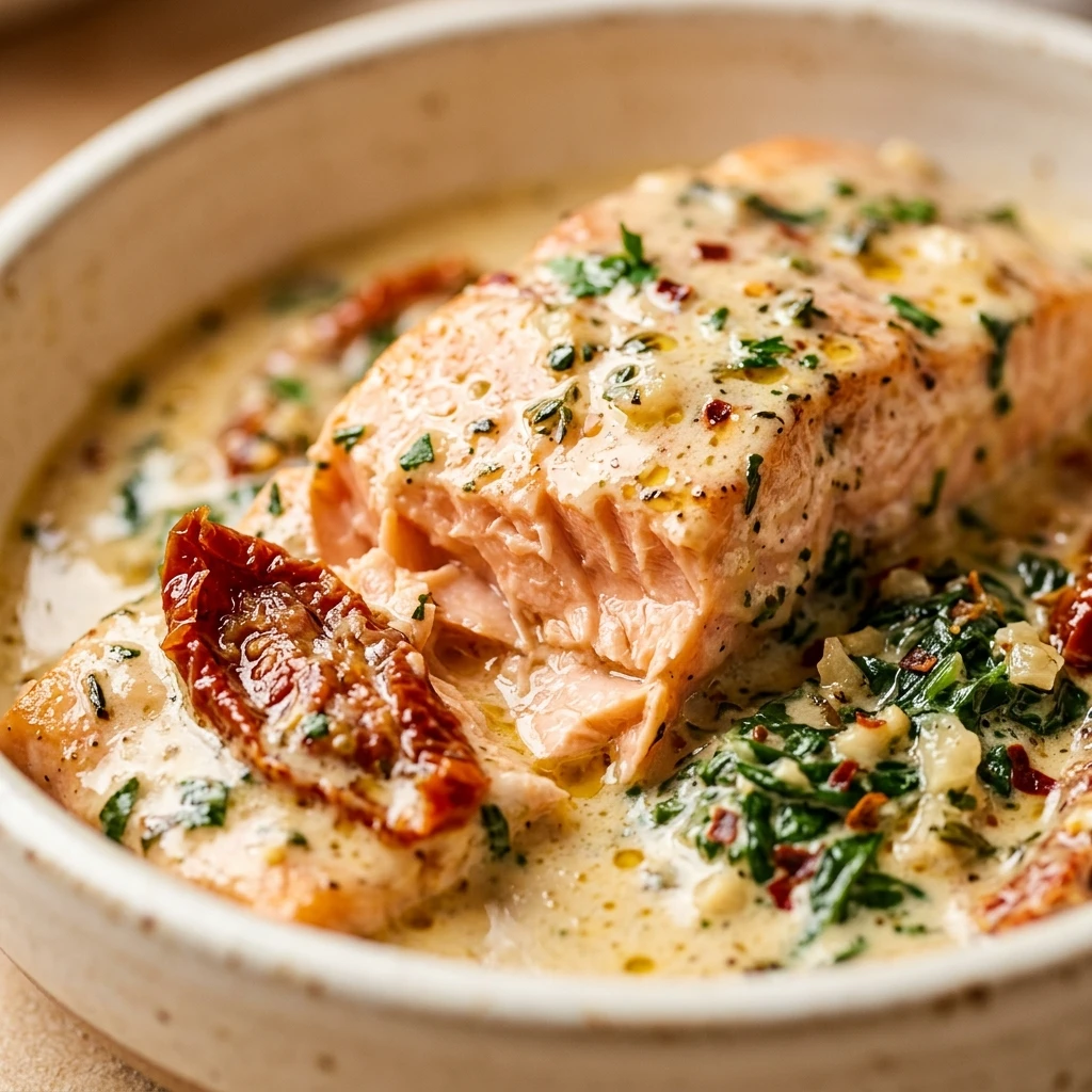 Creamy Garlic Tuscan Salmon