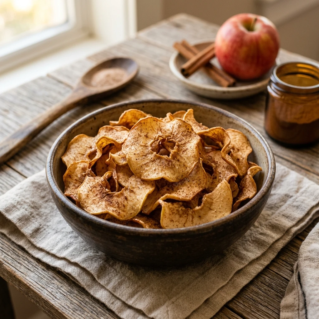 Crispy Cinnamon Apple Chips