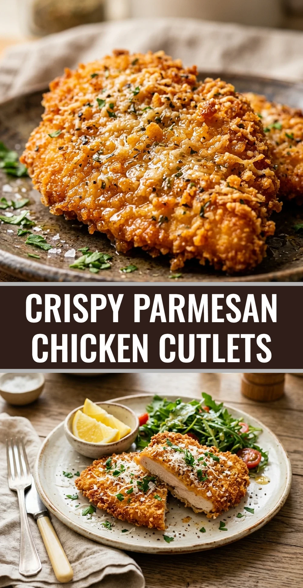 Crispy Parmesan Chicken Cutlets