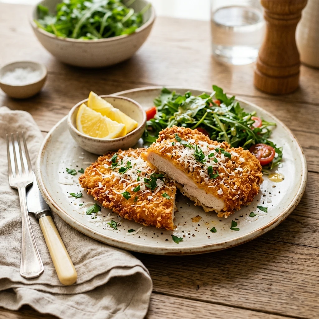 Crispy Parmesan Chicken Cutlets