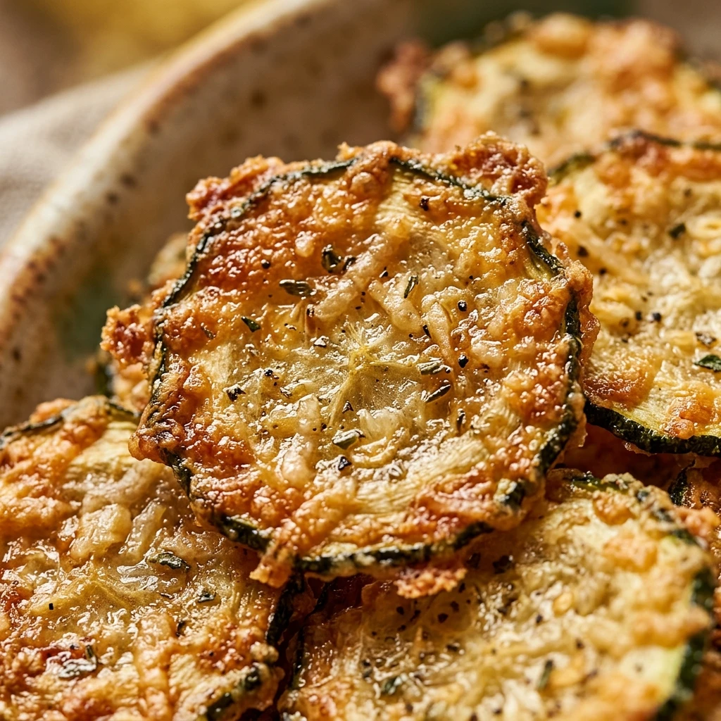 Crispy Parmesan Zucchini Chips