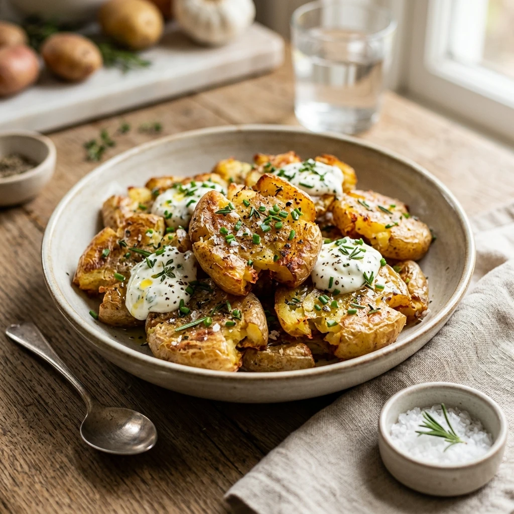 Crispy Smashed Potatoes