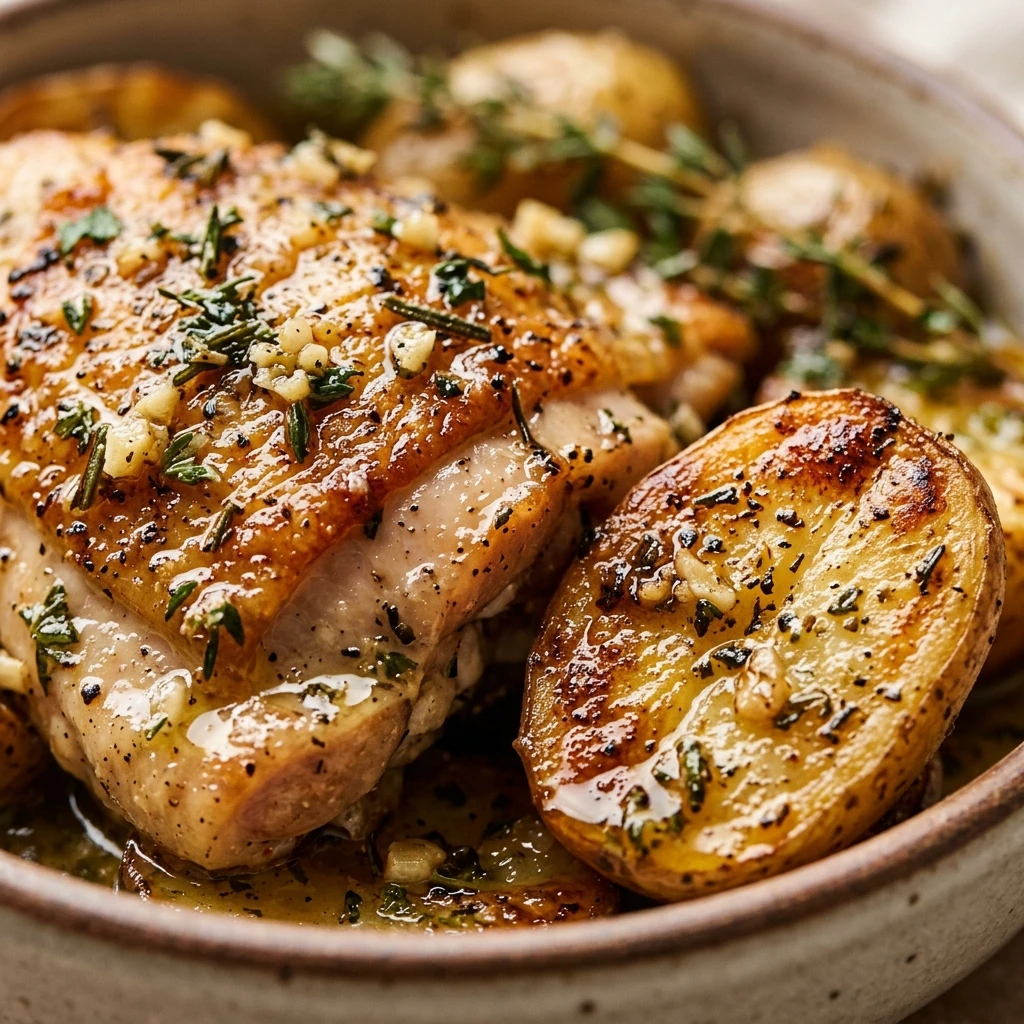 Garlic Herb Chicken And Potatoes