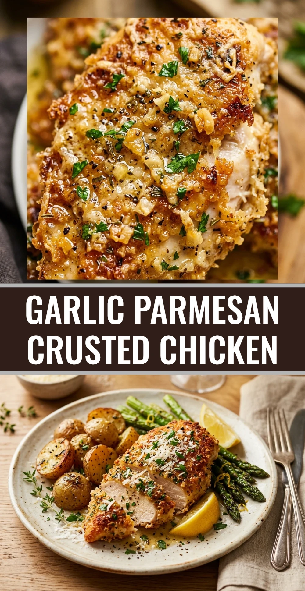 Garlic Parmesan Crusted Chicken