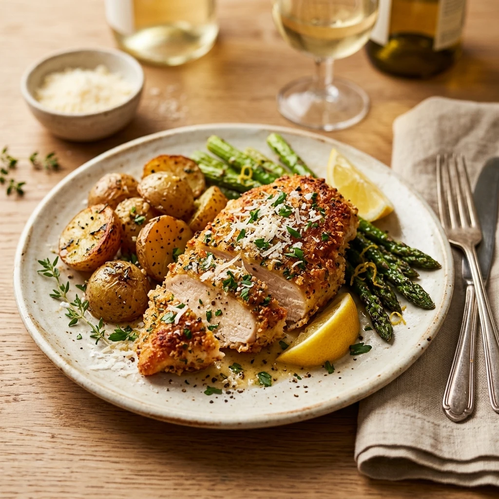 Garlic Parmesan Crusted Chicken