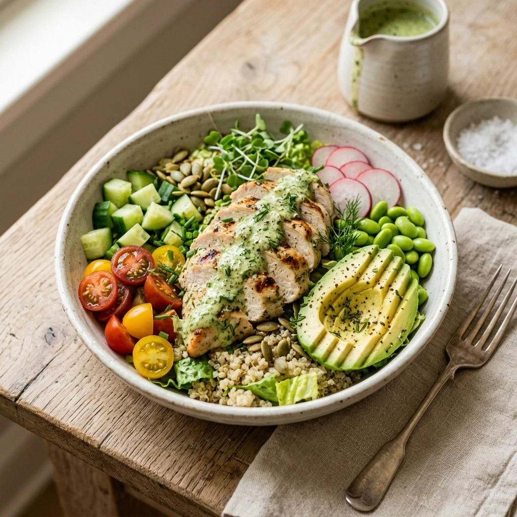 Green Goddess Chicken Bowl