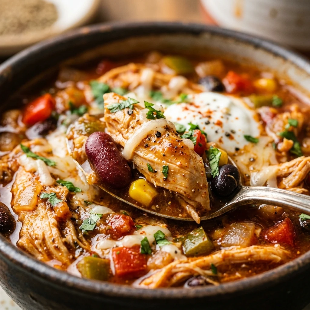 High Protein Chicken Chili