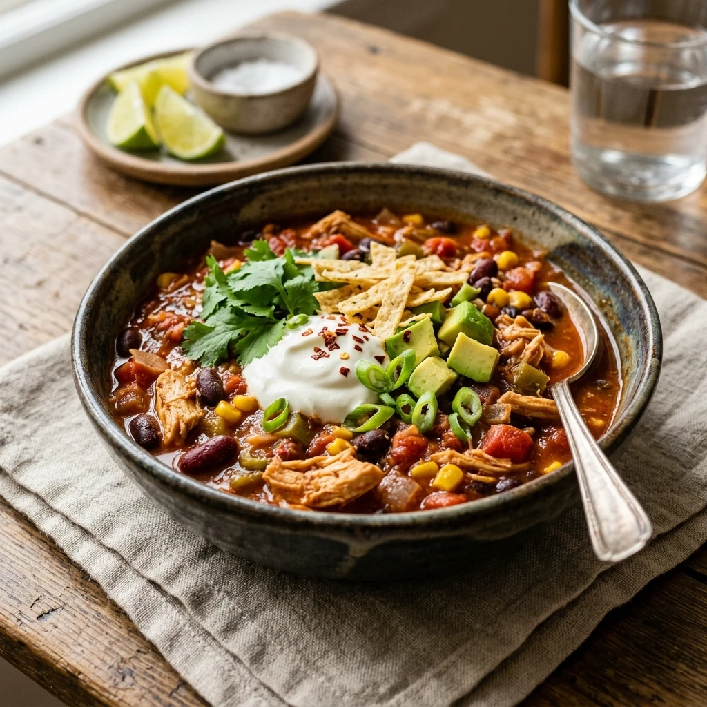 High Protein Chicken Chili
