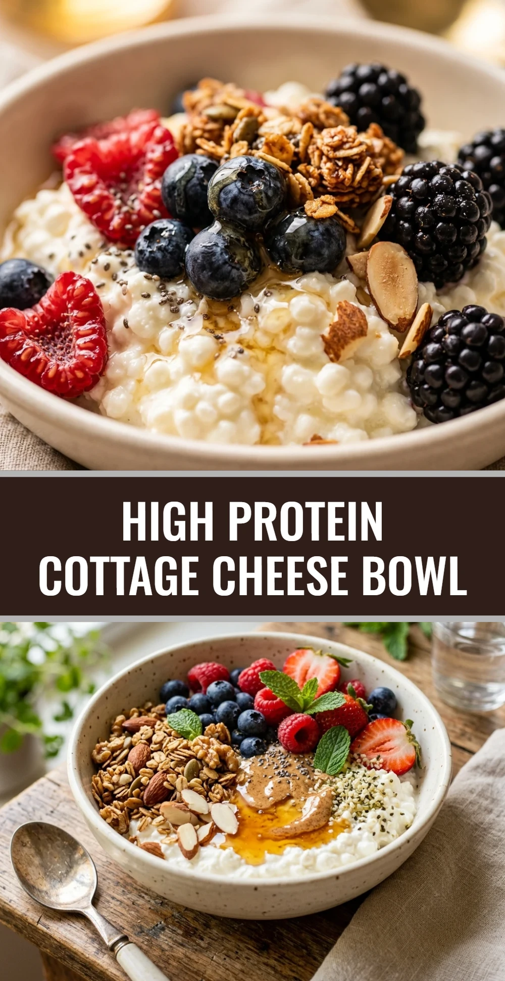 High Protein Cottage Cheese Bowl