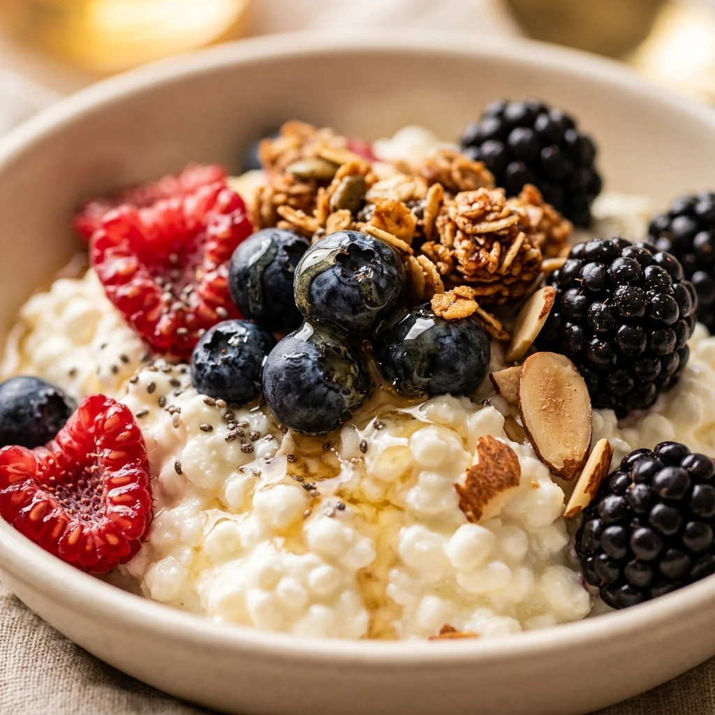 High Protein Cottage Cheese Bowl
