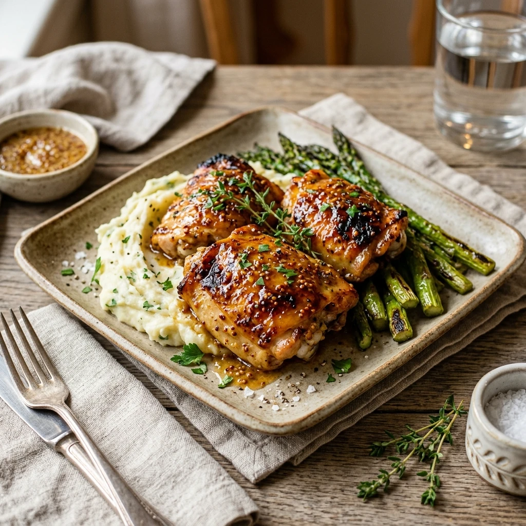 Honey Mustard Chicken Thighs